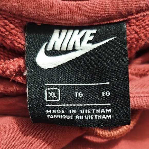 Nike Brick Red Pullover Hoodie - Picture 7 of 8